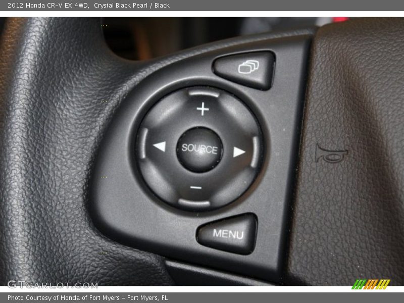 Crystal Black Pearl / Black 2012 Honda CR-V EX 4WD