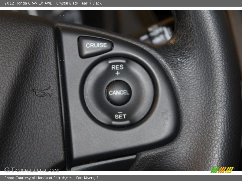 Crystal Black Pearl / Black 2012 Honda CR-V EX 4WD