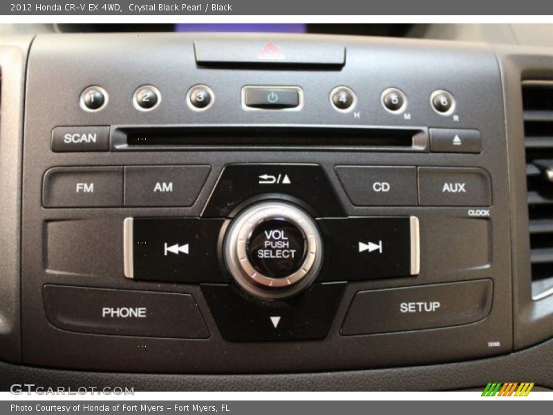Crystal Black Pearl / Black 2012 Honda CR-V EX 4WD