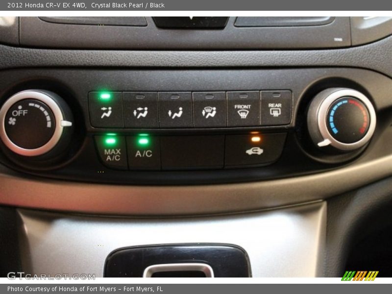 Crystal Black Pearl / Black 2012 Honda CR-V EX 4WD