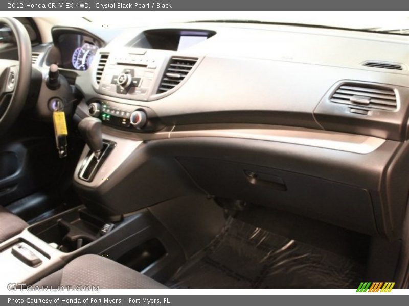 Crystal Black Pearl / Black 2012 Honda CR-V EX 4WD