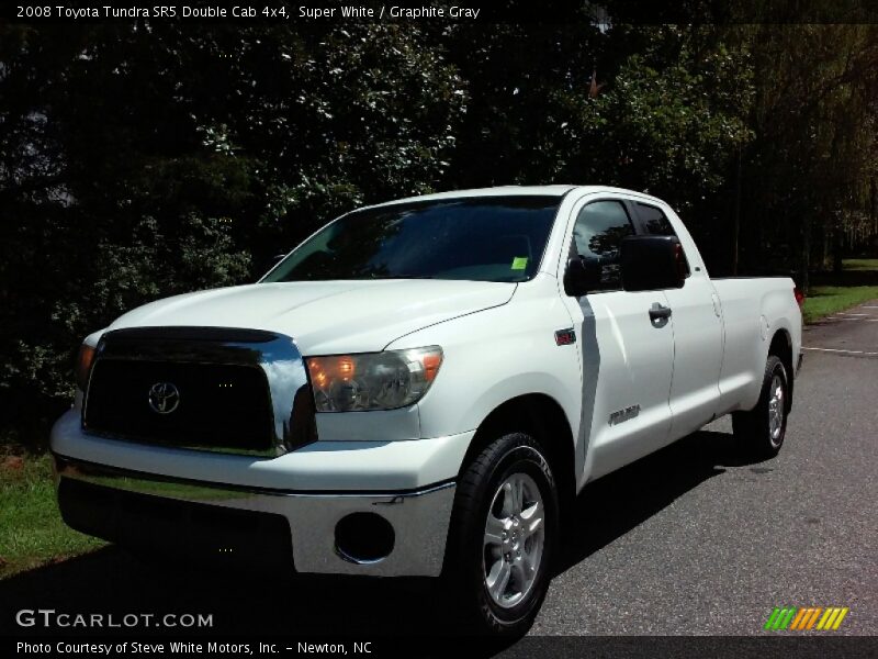 Super White / Graphite Gray 2008 Toyota Tundra SR5 Double Cab 4x4