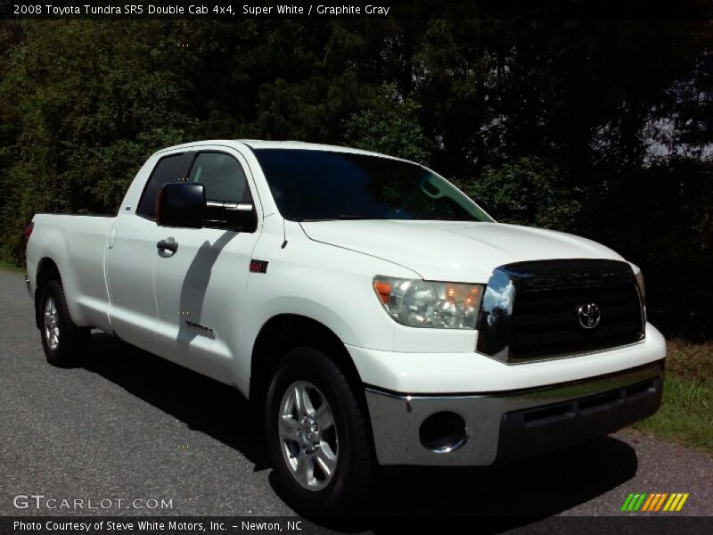 Super White / Graphite Gray 2008 Toyota Tundra SR5 Double Cab 4x4