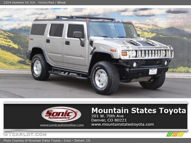 Victory Red / Wheat 2004 Hummer H2 SUV