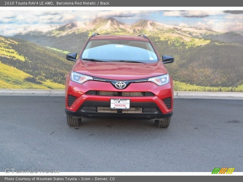 Barcelona Red Metallic / Black 2016 Toyota RAV4 LE AWD