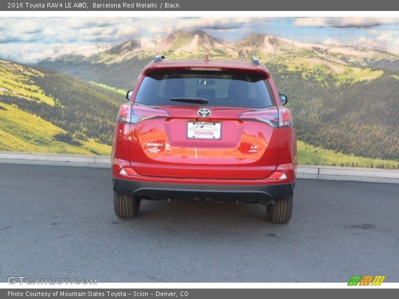 Barcelona Red Metallic / Black 2016 Toyota RAV4 LE AWD