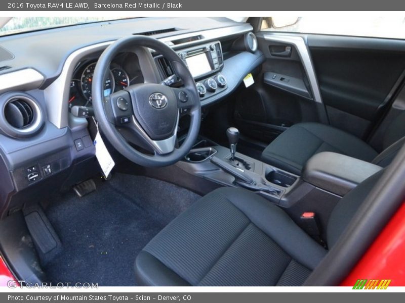 Barcelona Red Metallic / Black 2016 Toyota RAV4 LE AWD