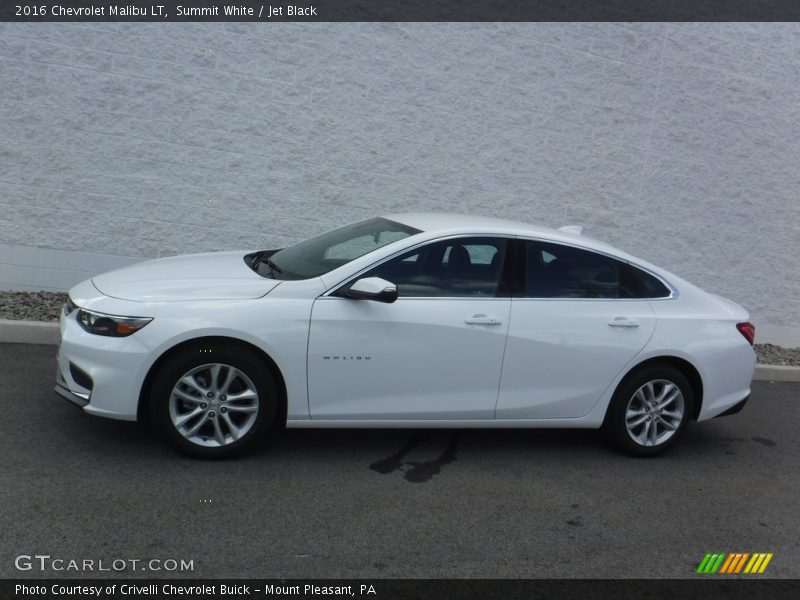 Summit White / Jet Black 2016 Chevrolet Malibu LT