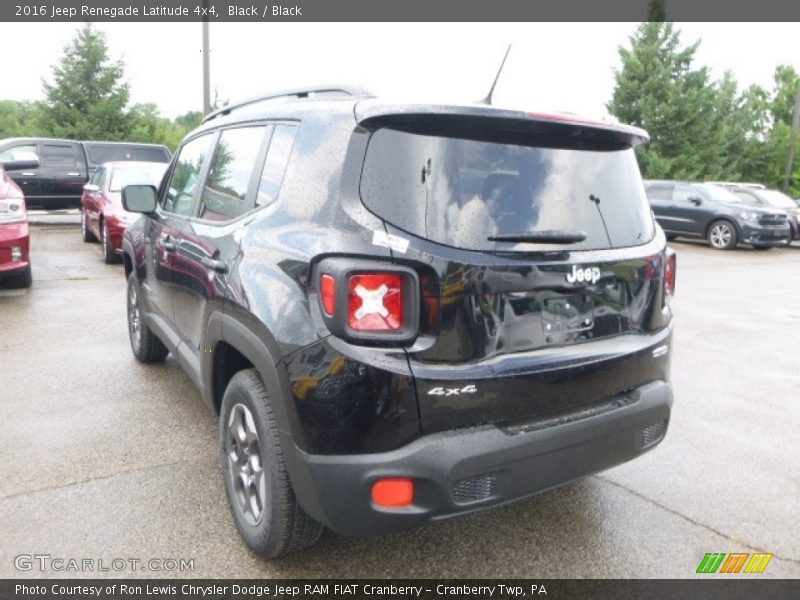 Black / Black 2016 Jeep Renegade Latitude 4x4