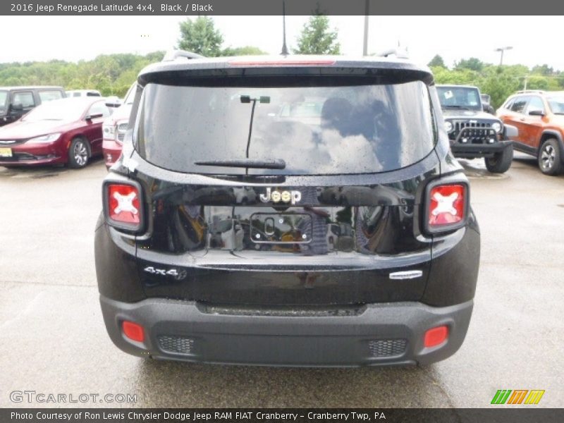 Black / Black 2016 Jeep Renegade Latitude 4x4