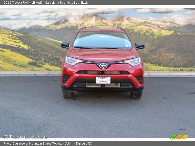 Barcelona Red Metallic / Black 2016 Toyota RAV4 LE AWD