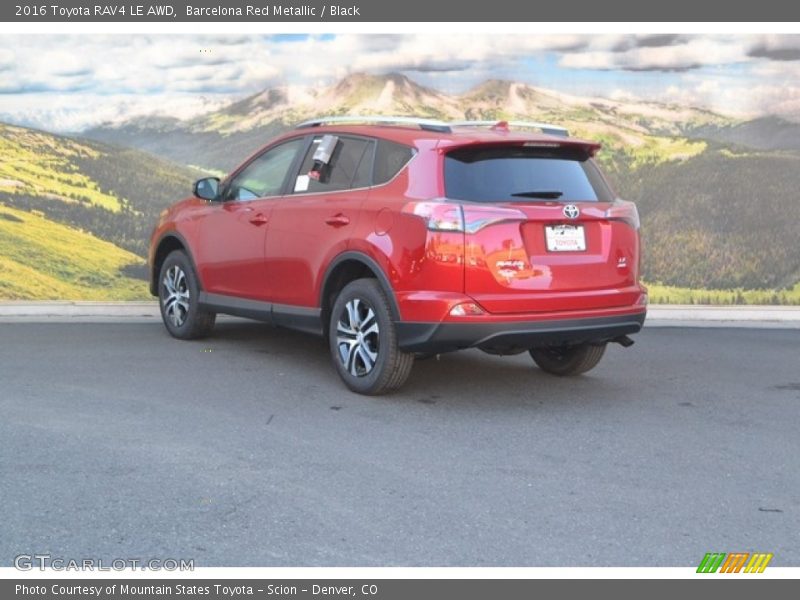 Barcelona Red Metallic / Black 2016 Toyota RAV4 LE AWD