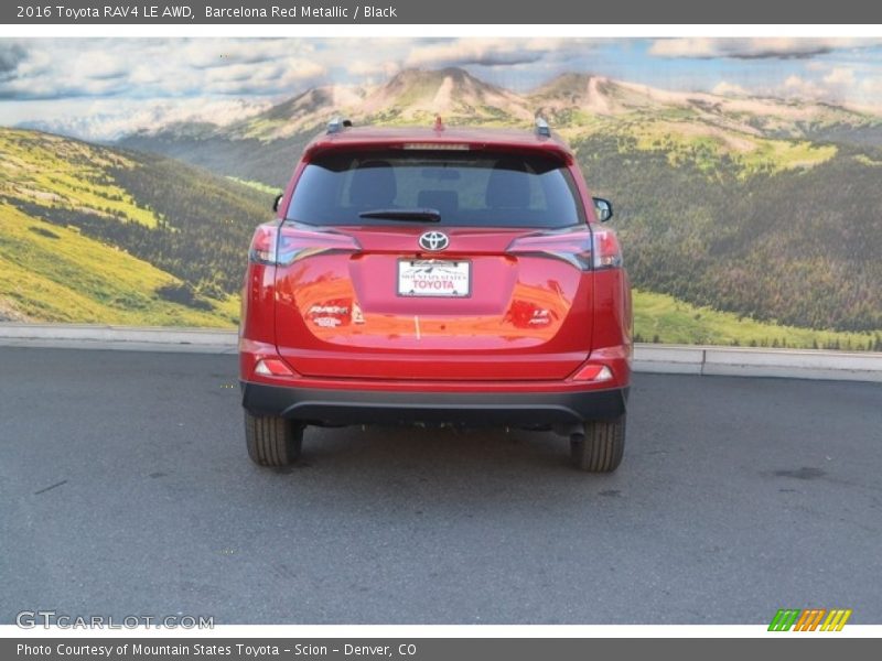 Barcelona Red Metallic / Black 2016 Toyota RAV4 LE AWD