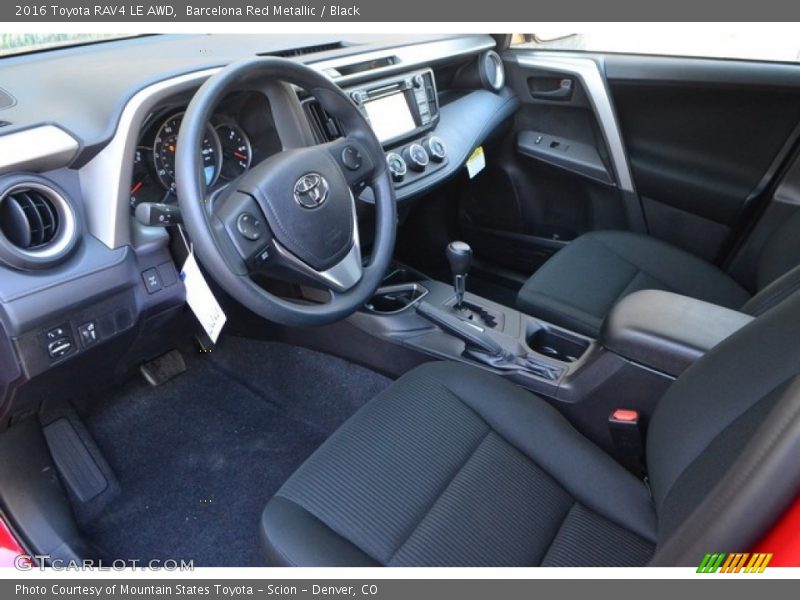 Barcelona Red Metallic / Black 2016 Toyota RAV4 LE AWD