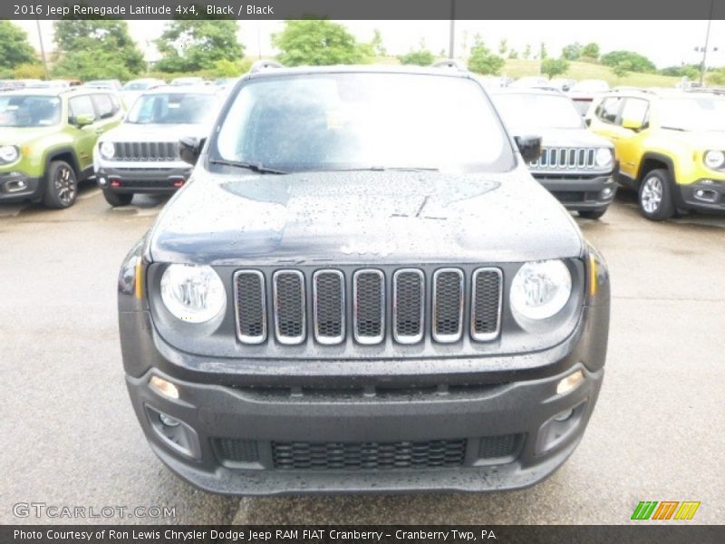 Black / Black 2016 Jeep Renegade Latitude 4x4