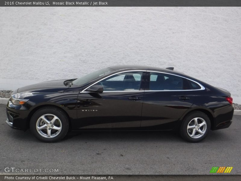 Mosaic Black Metallic / Jet Black 2016 Chevrolet Malibu LS