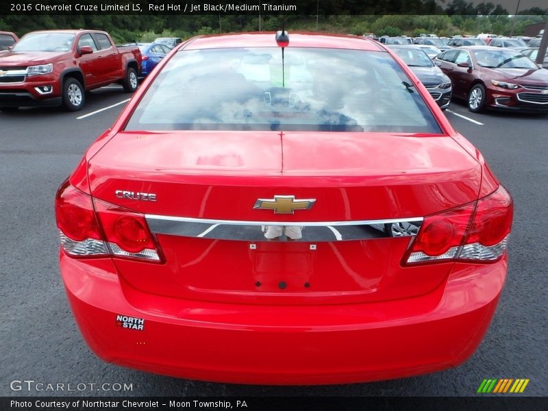 Red Hot / Jet Black/Medium Titanium 2016 Chevrolet Cruze Limited LS