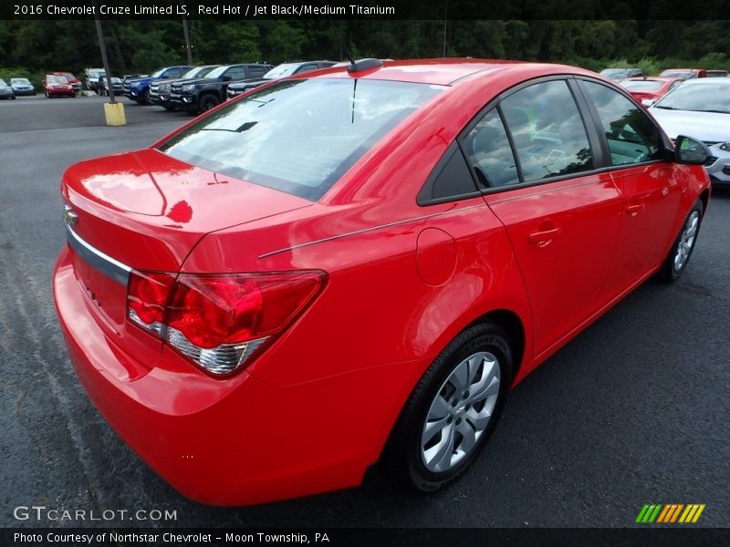 Red Hot / Jet Black/Medium Titanium 2016 Chevrolet Cruze Limited LS