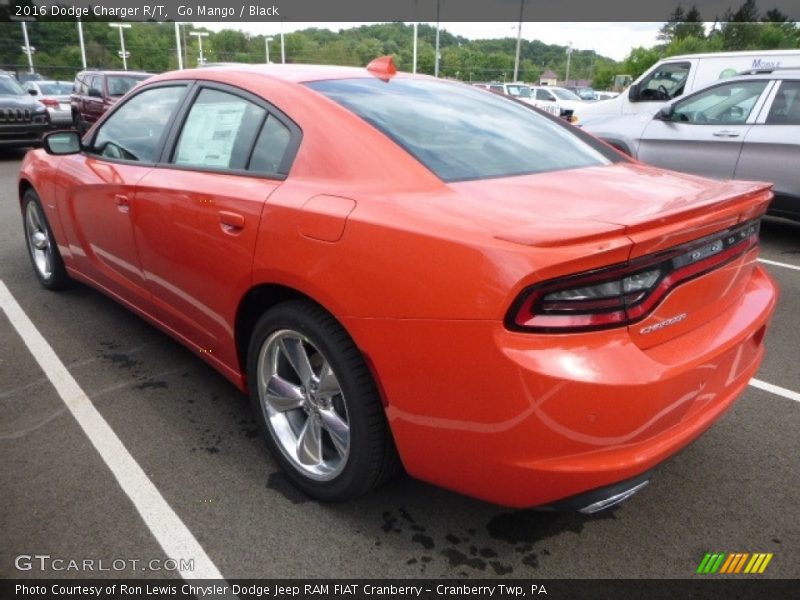 Go Mango / Black 2016 Dodge Charger R/T