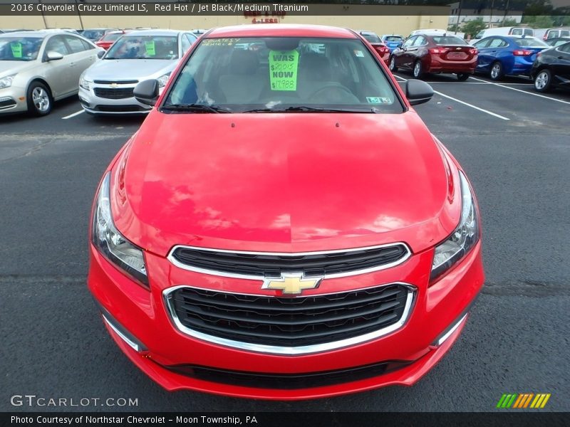 Red Hot / Jet Black/Medium Titanium 2016 Chevrolet Cruze Limited LS