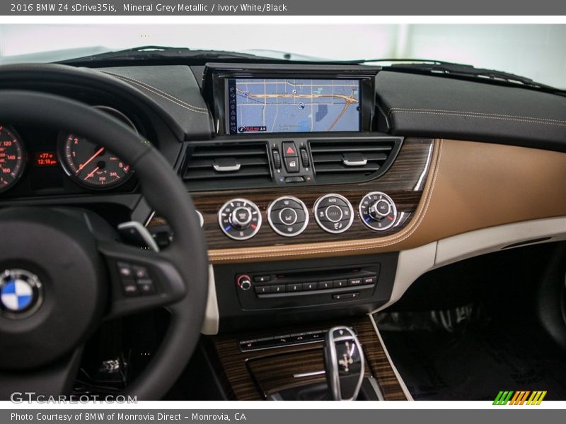 Mineral Grey Metallic / Ivory White/Black 2016 BMW Z4 sDrive35is