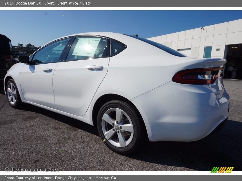 Bright White / Black 2016 Dodge Dart SXT Sport