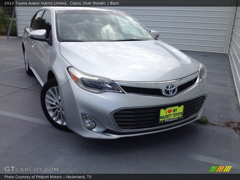 Classic Silver Metallic / Black 2013 Toyota Avalon Hybrid Limited