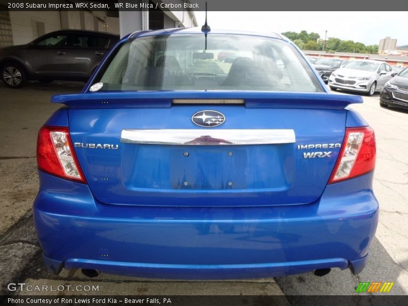 WR Blue Mica / Carbon Black 2008 Subaru Impreza WRX Sedan