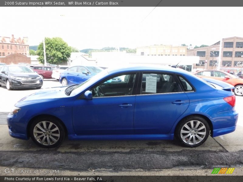 WR Blue Mica / Carbon Black 2008 Subaru Impreza WRX Sedan