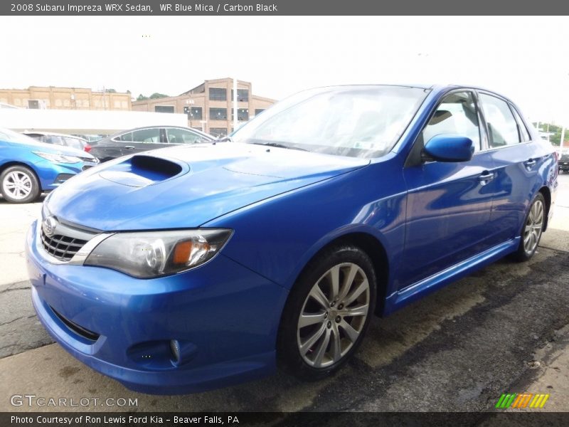 WR Blue Mica / Carbon Black 2008 Subaru Impreza WRX Sedan