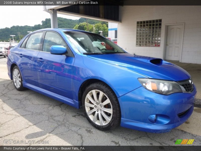 WR Blue Mica / Carbon Black 2008 Subaru Impreza WRX Sedan