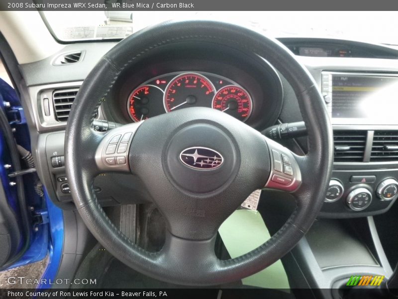 WR Blue Mica / Carbon Black 2008 Subaru Impreza WRX Sedan