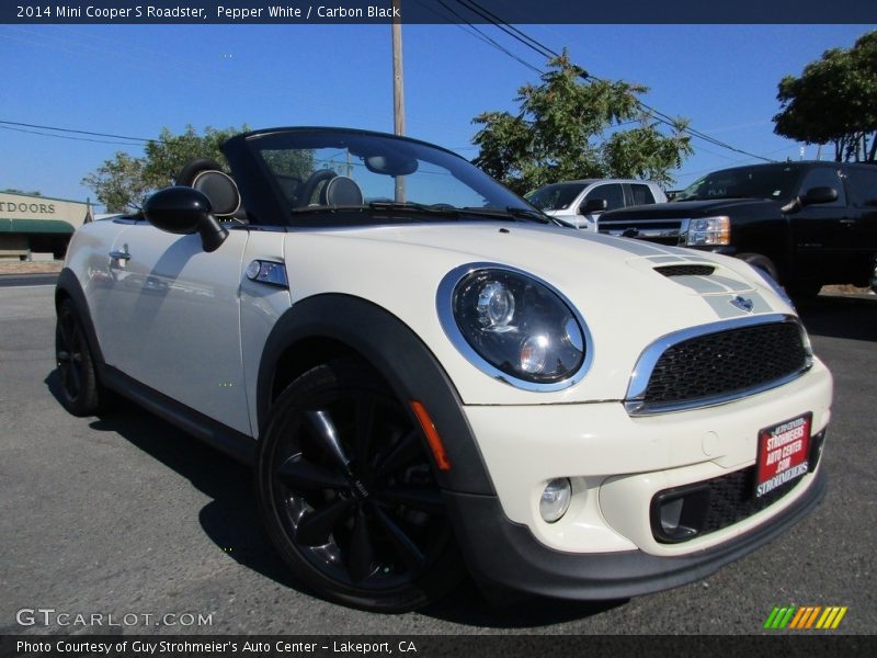 Pepper White / Carbon Black 2014 Mini Cooper S Roadster