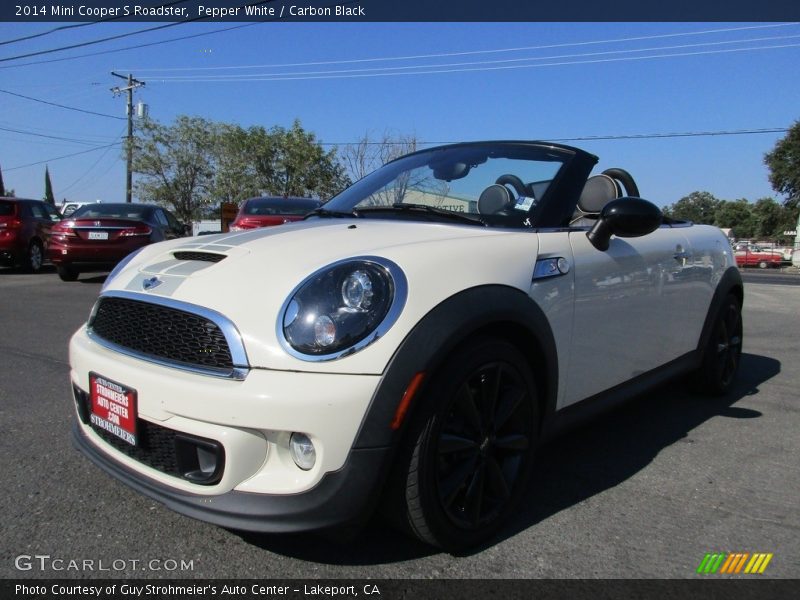 Pepper White / Carbon Black 2014 Mini Cooper S Roadster
