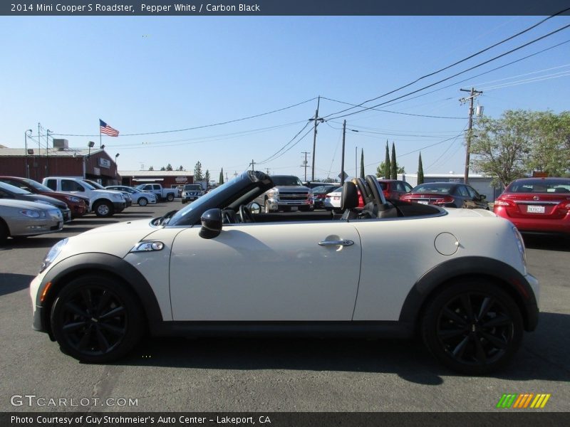 Pepper White / Carbon Black 2014 Mini Cooper S Roadster