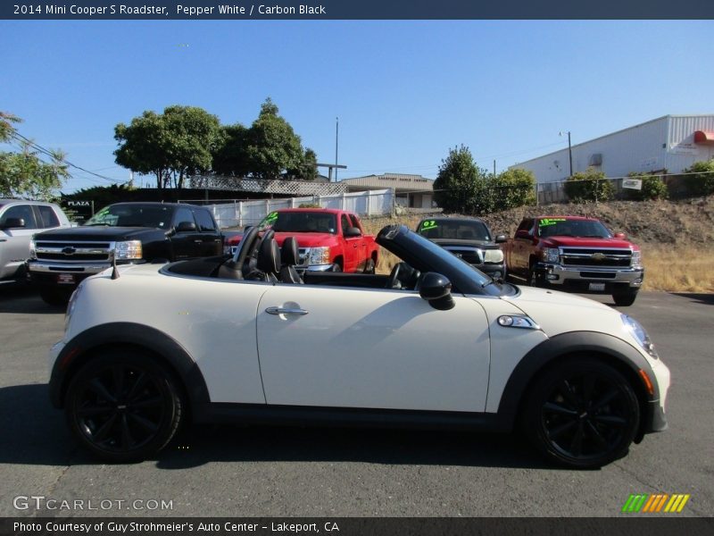 Pepper White / Carbon Black 2014 Mini Cooper S Roadster