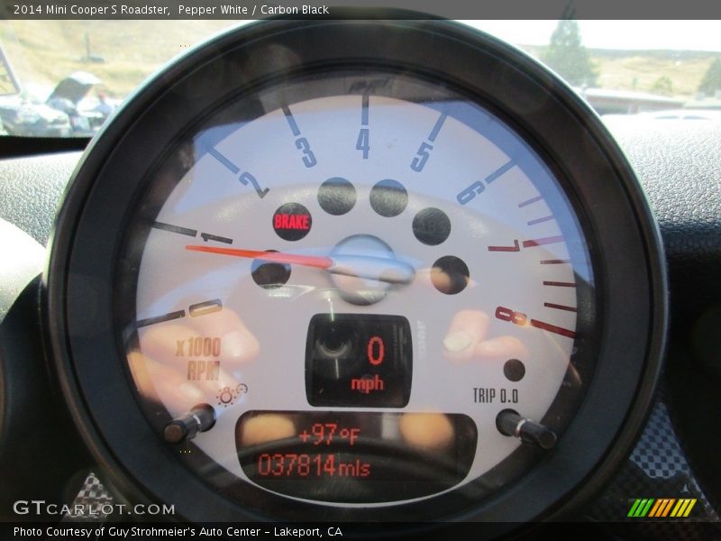 Pepper White / Carbon Black 2014 Mini Cooper S Roadster