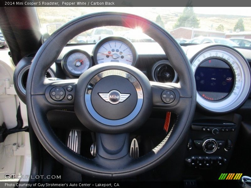 Pepper White / Carbon Black 2014 Mini Cooper S Roadster