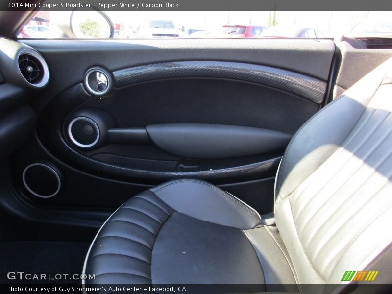 Pepper White / Carbon Black 2014 Mini Cooper S Roadster