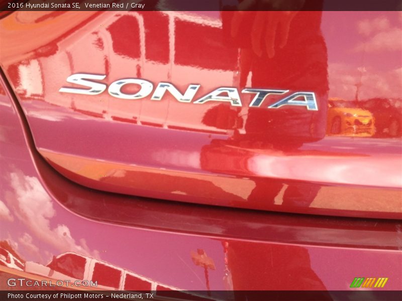 Venetian Red / Gray 2016 Hyundai Sonata SE