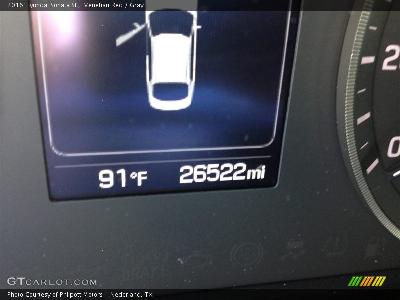 Venetian Red / Gray 2016 Hyundai Sonata SE