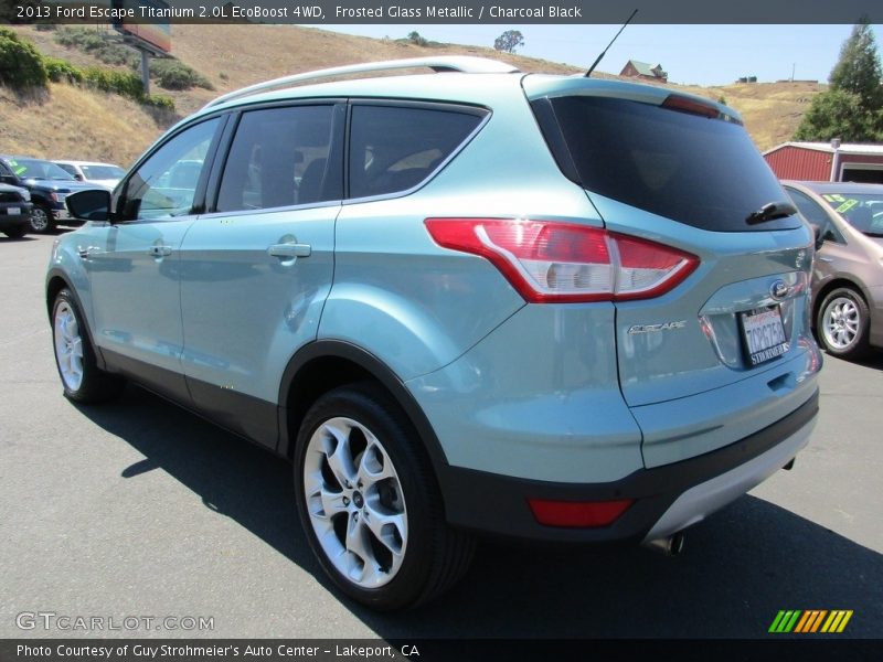 Frosted Glass Metallic / Charcoal Black 2013 Ford Escape Titanium 2.0L EcoBoost 4WD