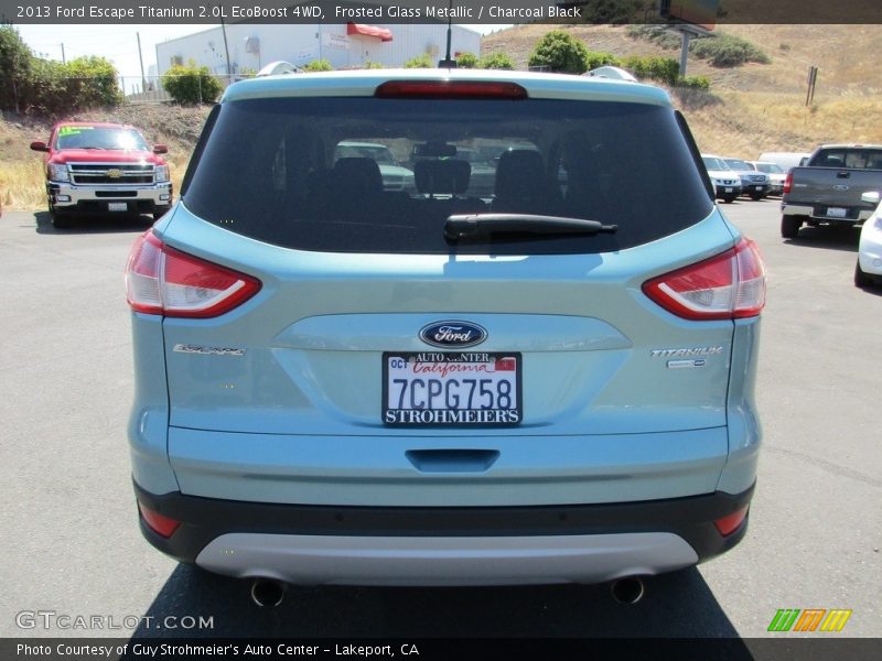 Frosted Glass Metallic / Charcoal Black 2013 Ford Escape Titanium 2.0L EcoBoost 4WD