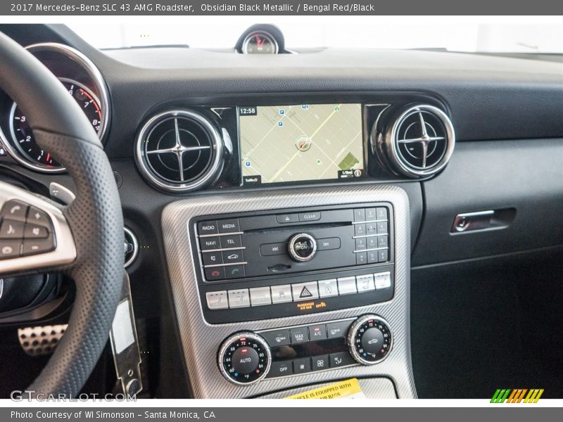 Controls of 2017 SLC 43 AMG Roadster