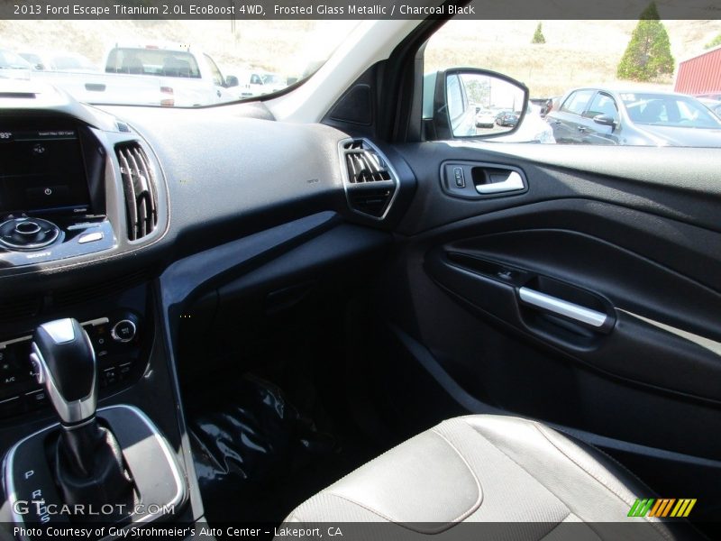 Frosted Glass Metallic / Charcoal Black 2013 Ford Escape Titanium 2.0L EcoBoost 4WD
