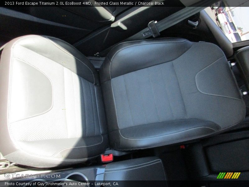 Frosted Glass Metallic / Charcoal Black 2013 Ford Escape Titanium 2.0L EcoBoost 4WD