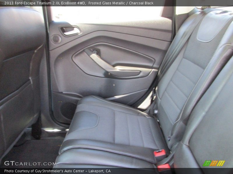 Frosted Glass Metallic / Charcoal Black 2013 Ford Escape Titanium 2.0L EcoBoost 4WD