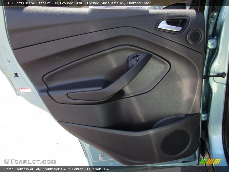 Frosted Glass Metallic / Charcoal Black 2013 Ford Escape Titanium 2.0L EcoBoost 4WD