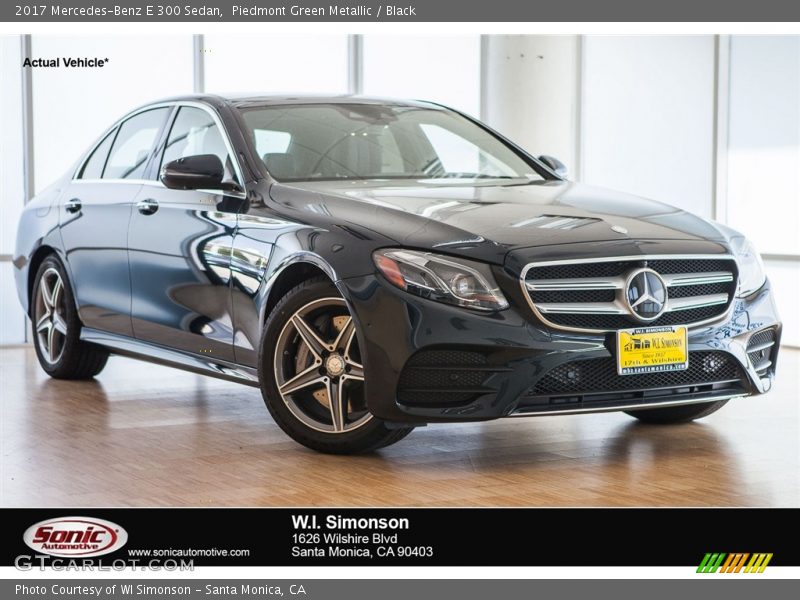 Piedmont Green Metallic / Black 2017 Mercedes-Benz E 300 Sedan