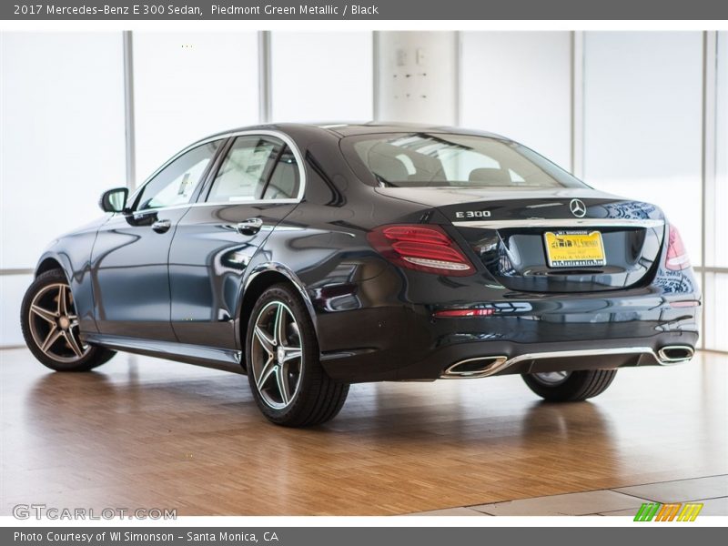 Piedmont Green Metallic / Black 2017 Mercedes-Benz E 300 Sedan